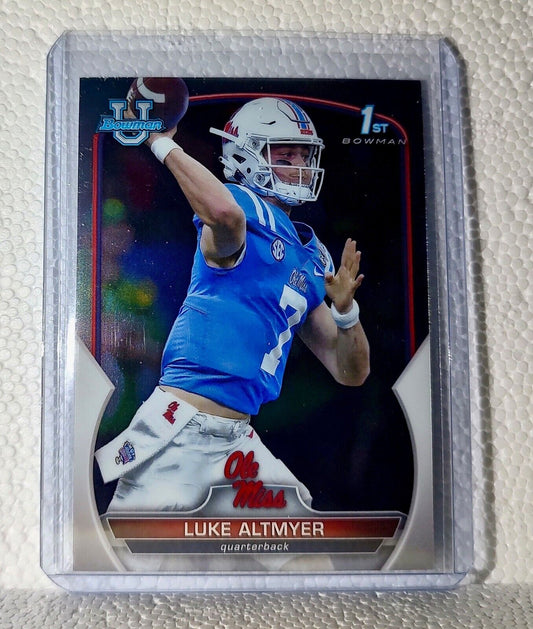 Luke Altmyer 2022 Topps 1st Bowman U Football #43 Card Ole Miss