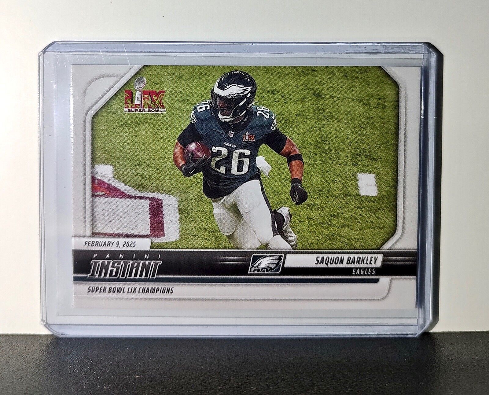 Saquon Barkley 2024 Panini Super Bowl LIX Champions NFL #4 Football Card Eagles