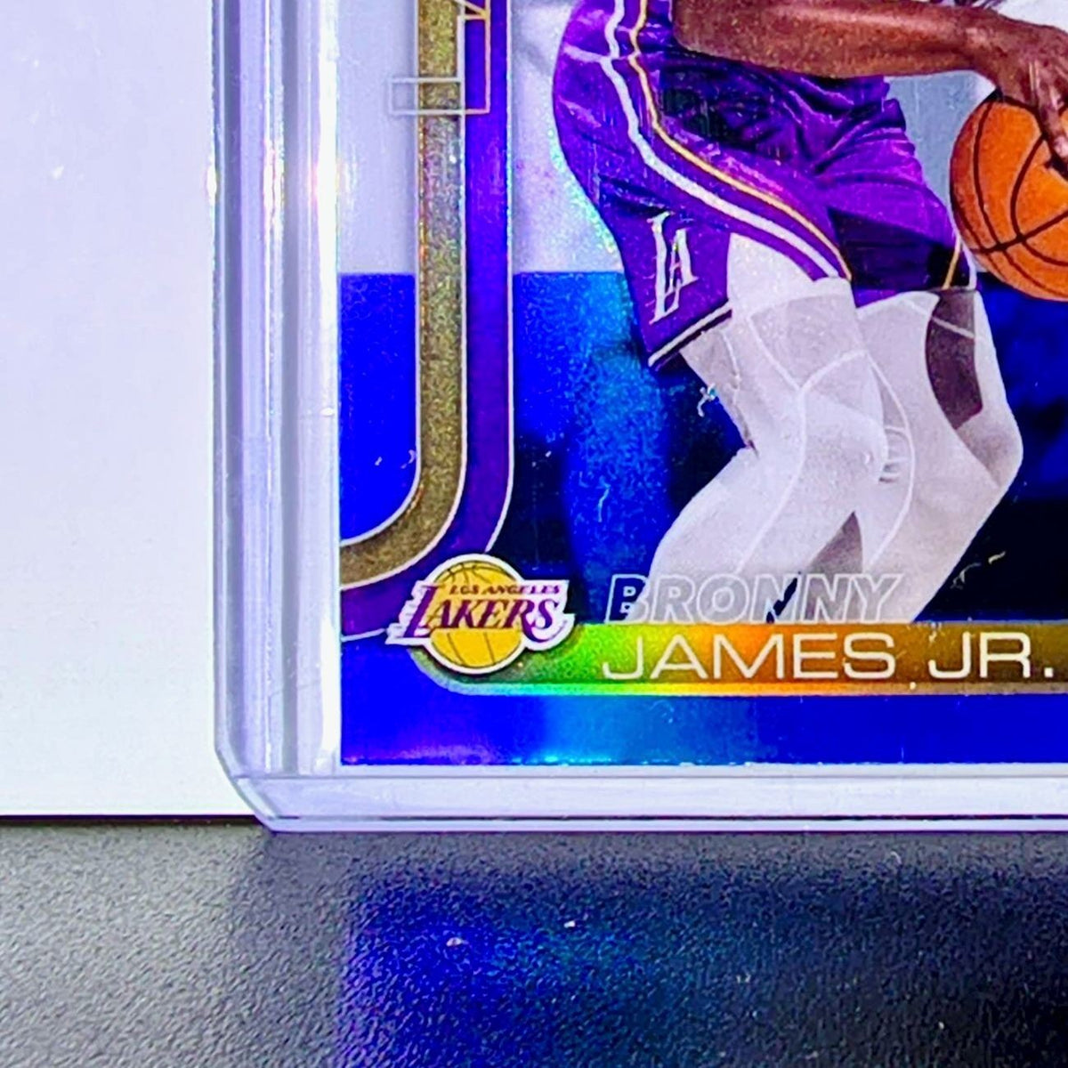 Bronny James Jr. 2025-26 NBA Topps Chrome Update Red White & Blue Refractor #103