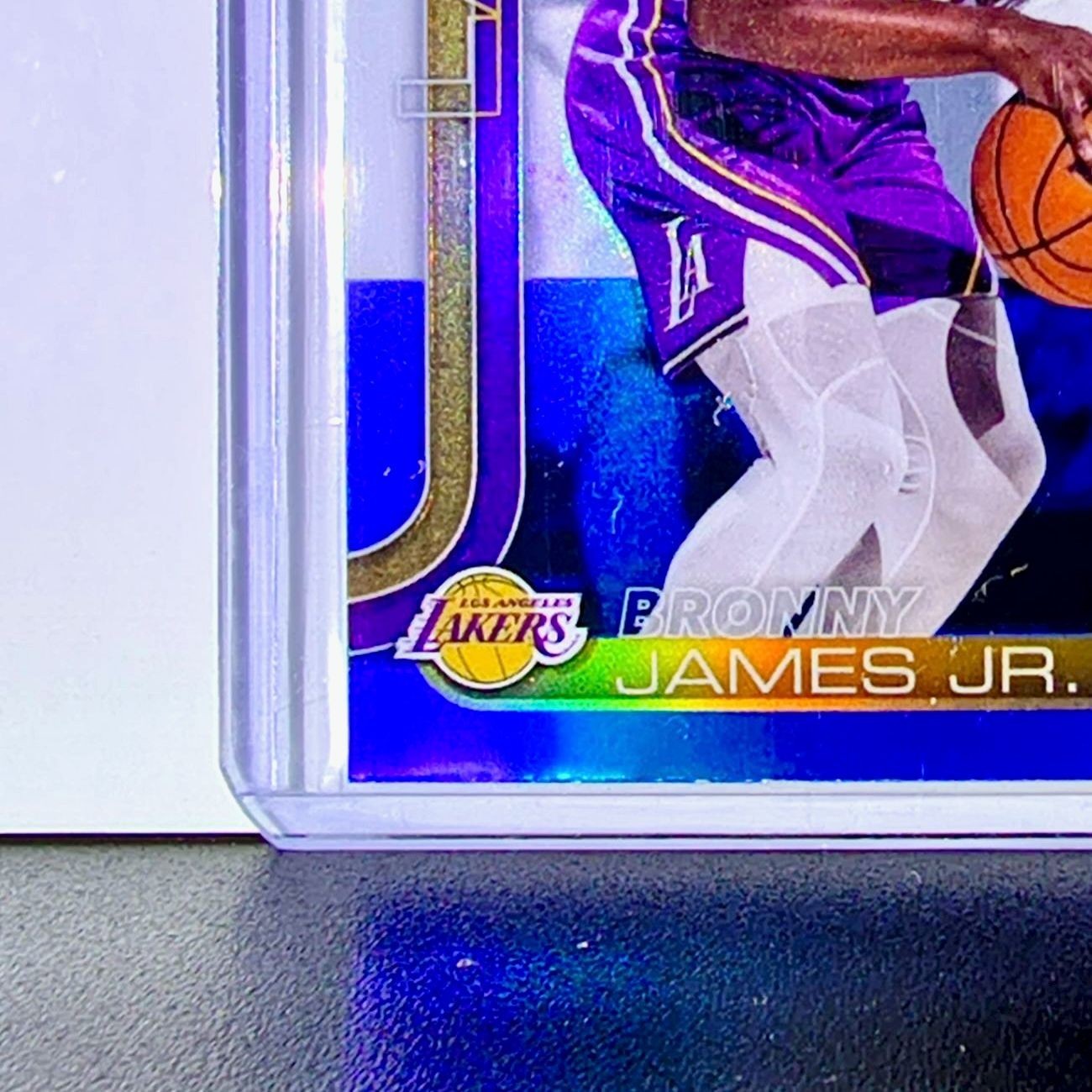 Bronny James Jr. 2025-26 NBA Topps Chrome Update Red White & Blue Refractor #103