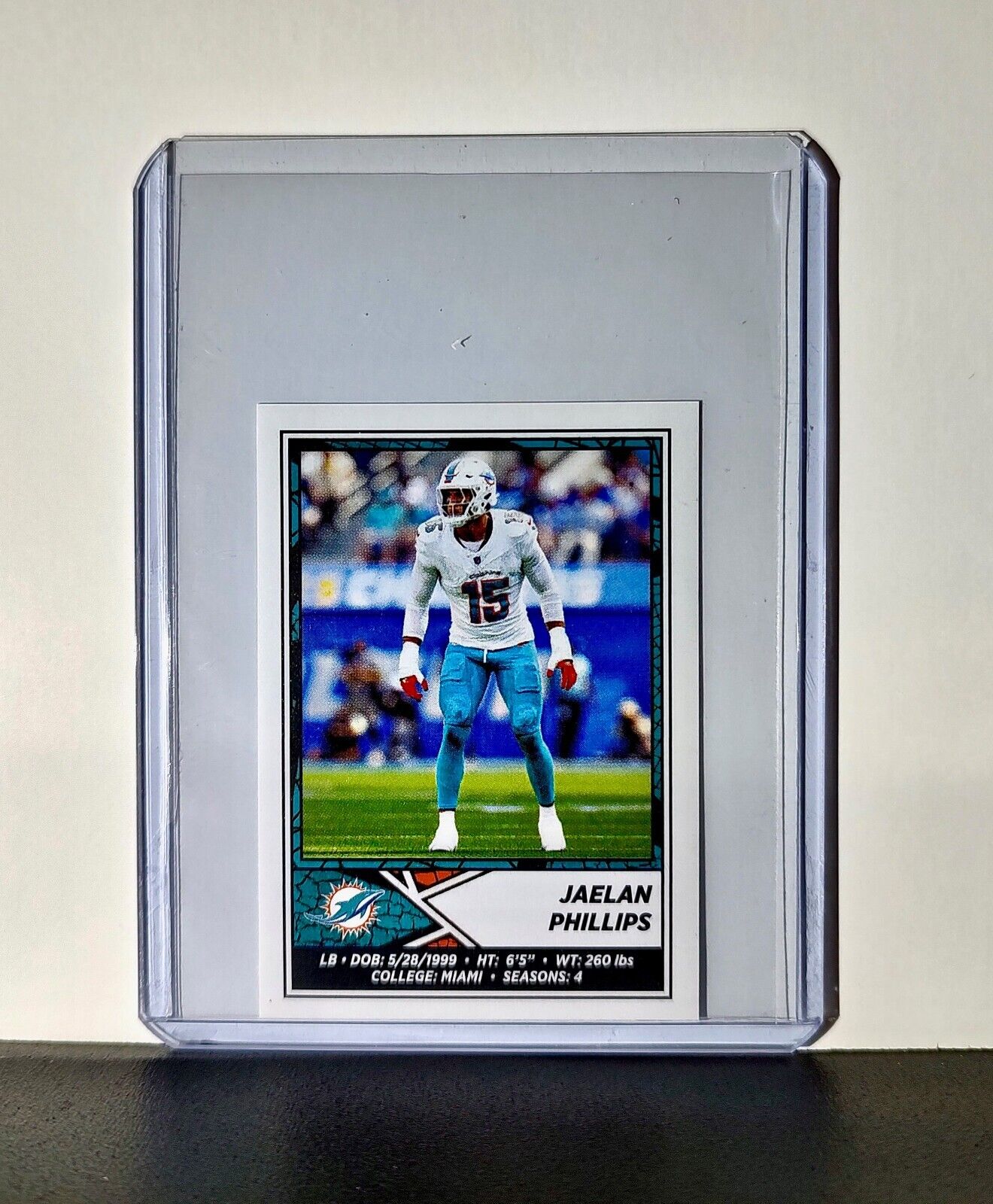 Jaelan Phillips 2024 Panini NFL Sticker #69 Miami Dolphins