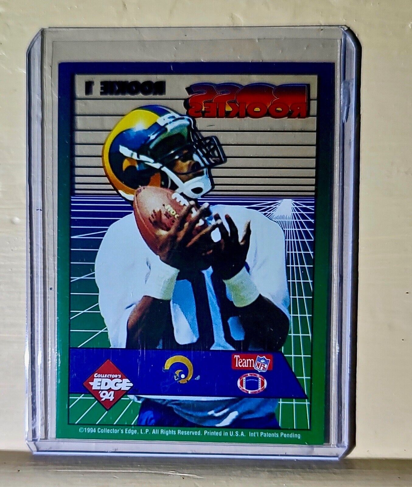 Bruce Isaac 1994 Collector's Edge Boss Rookies NFL #1 Football Card LA Rams