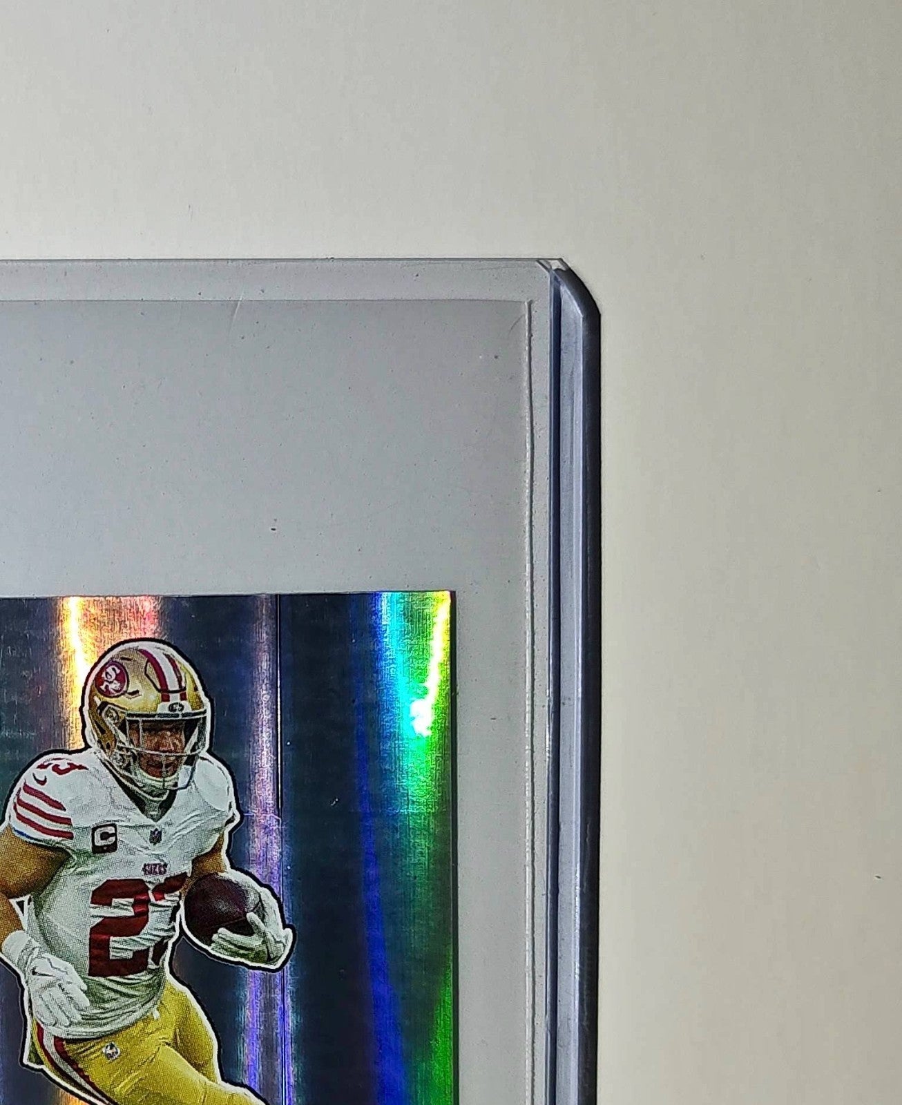 Christian McCaffrey 2025 Panini NFL #523 Foil Sticker 49ers
