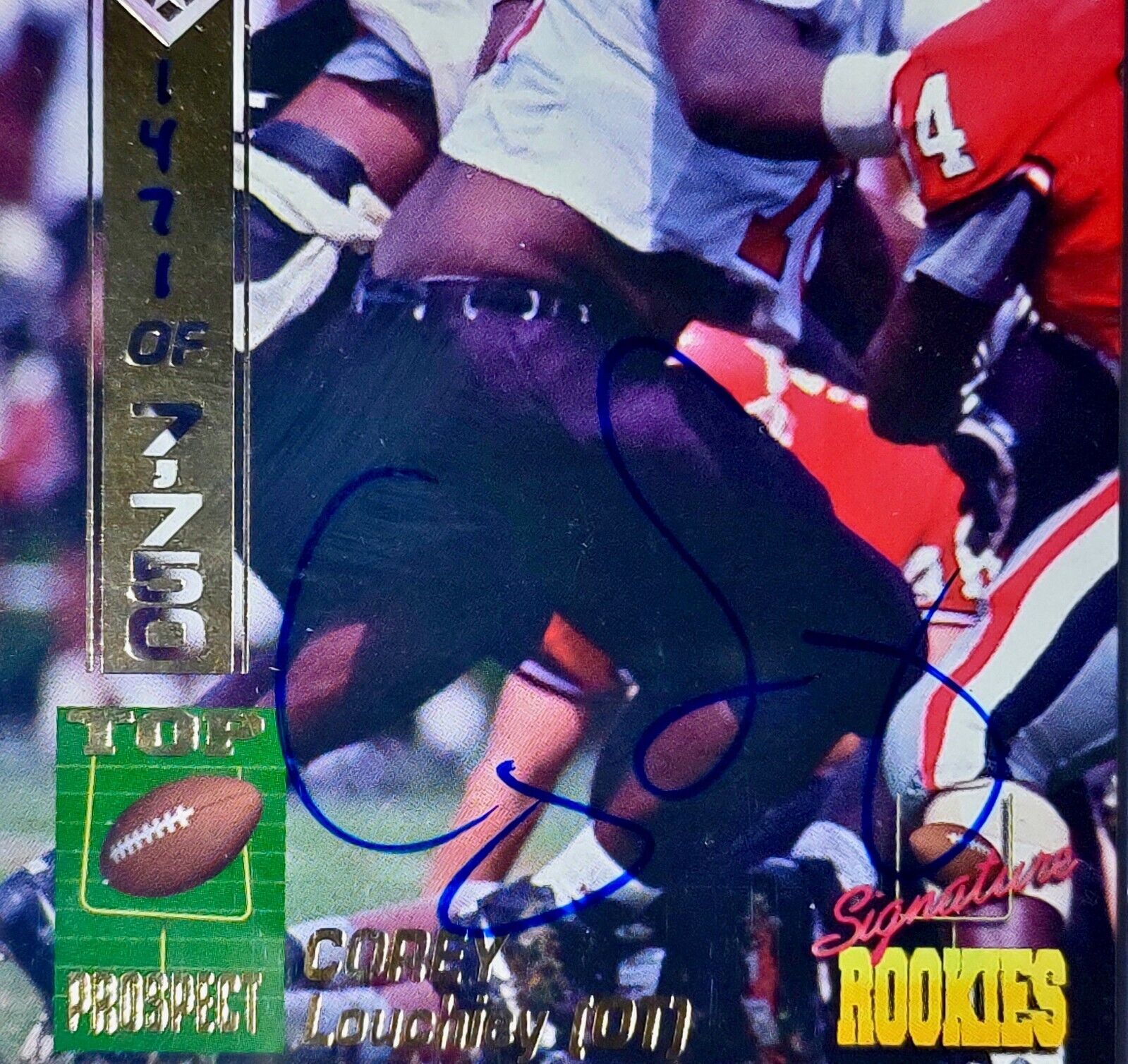 Corey Louchiey 1994 Top Prospect #31 Signature Rookies Autographed Football Card