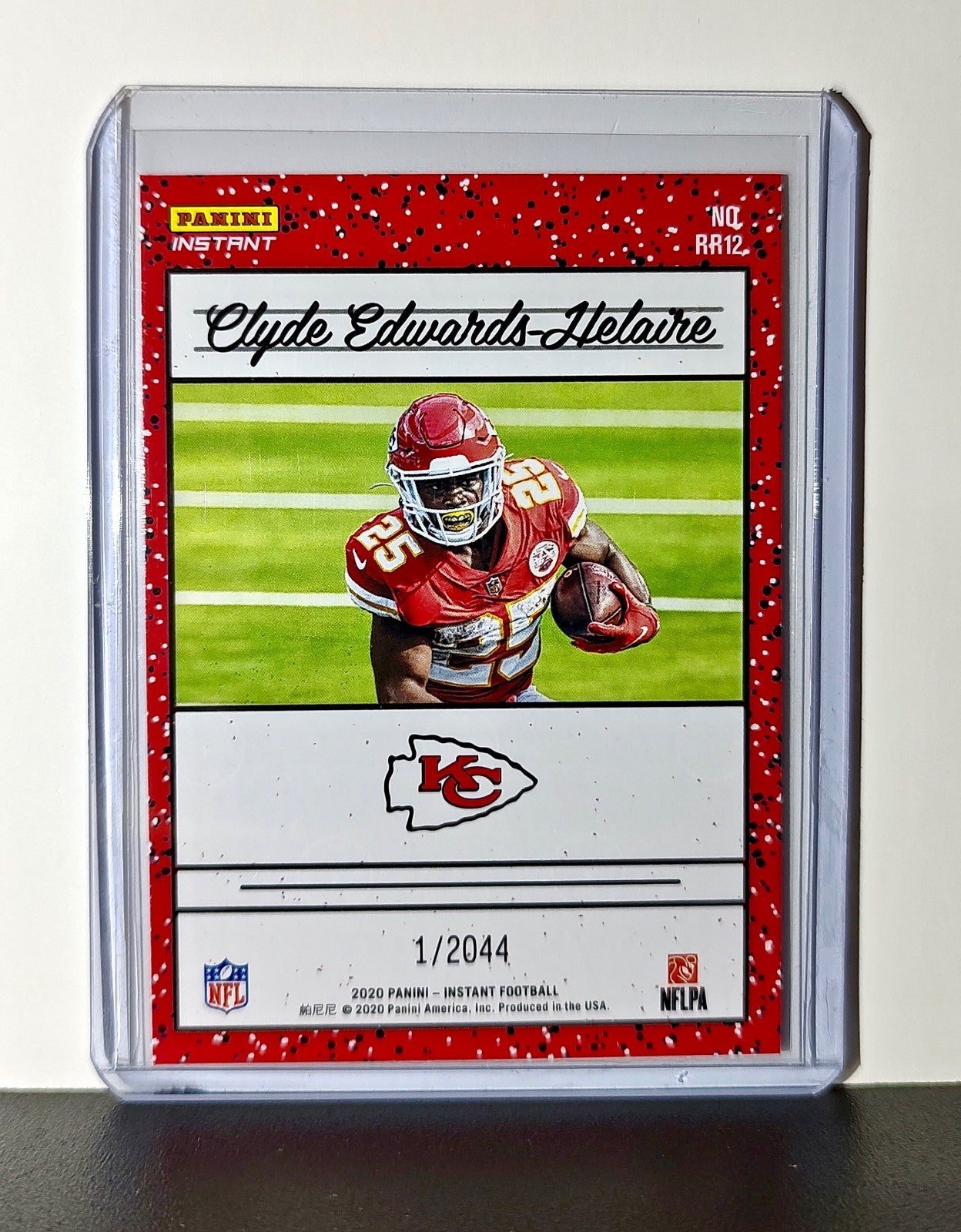 Clyde Edwards-Helaire Rookie 2020 Panini NFL #12 Rated Rookie Kansas City Chiefs