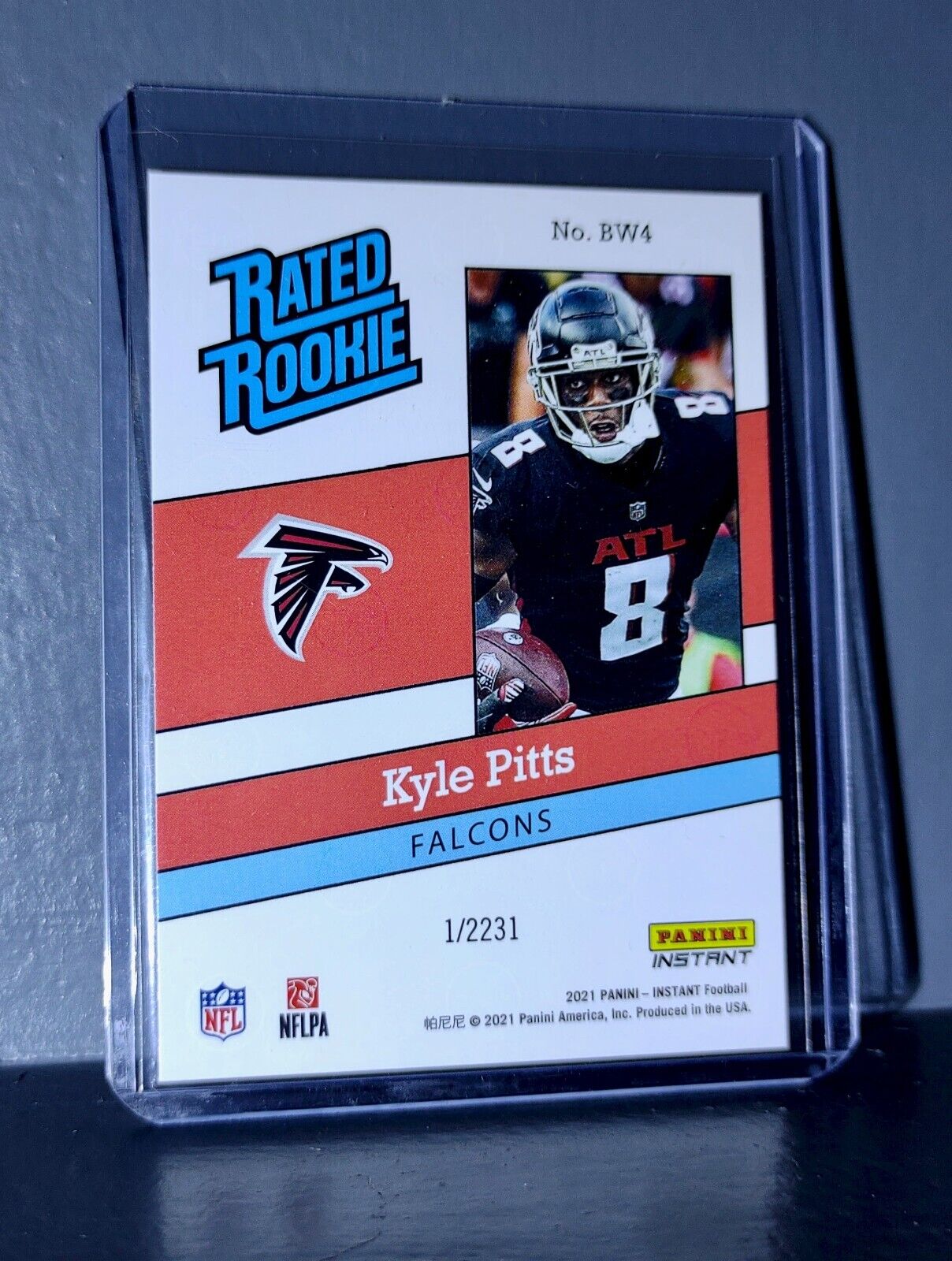 Kyle Pitts 2021 Panini NFL Rated Rookie Retro #4 Rookie Card 1/2231