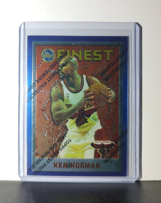 Ken Norman 1995-96 Topps Finest NBA #210 Card Atlanta Hawks