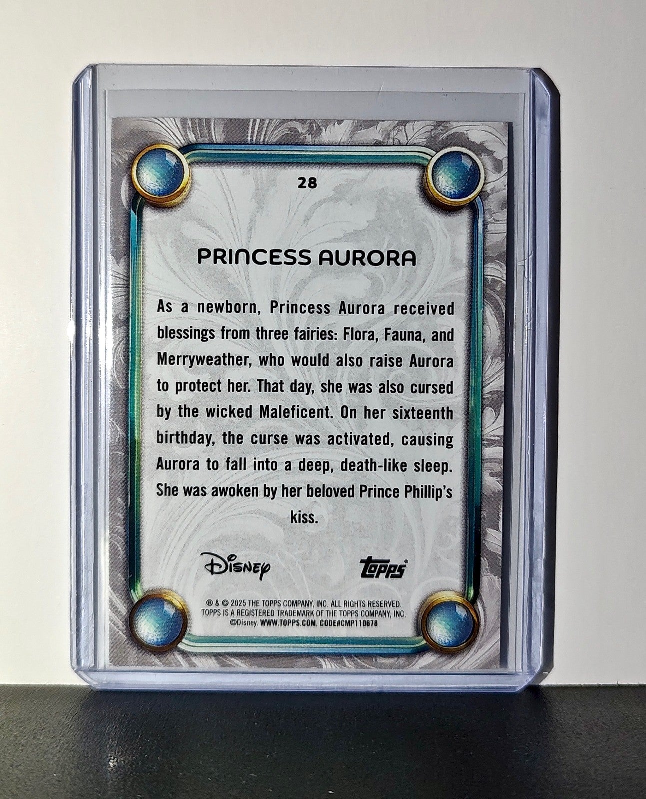 Princess Aurora 2025 Topps Disney Wonder #28 Card Sleeping Beauty