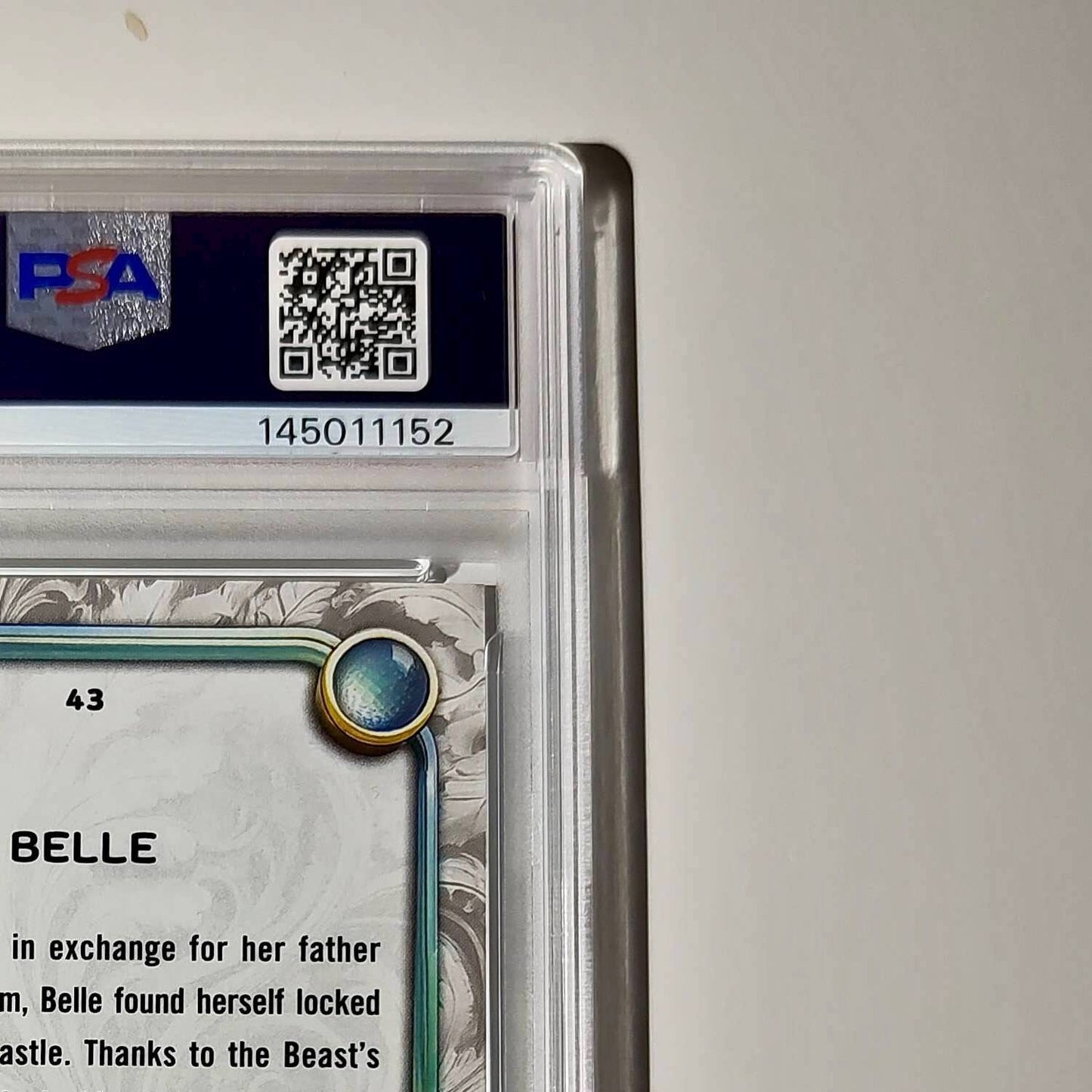 Belle 2025 Topps Disney #43 Winter Variant Card Beauty and the Beast PSA 10
