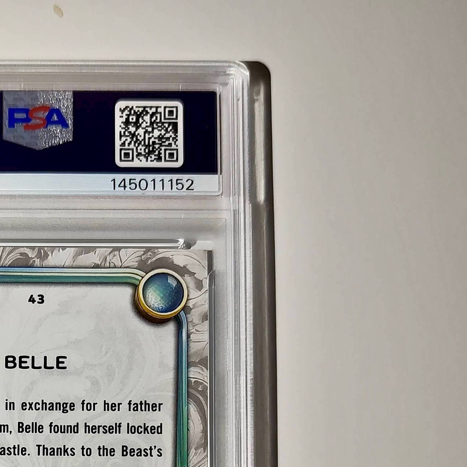 Belle 2025 Topps Disney #43 Winter Variant Card Beauty and the Beast PSA 10