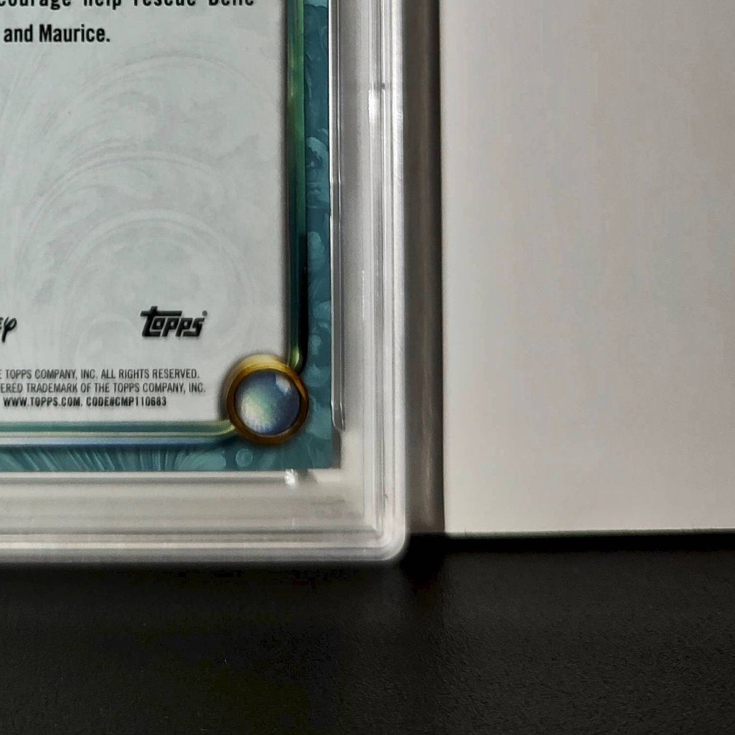 Chip 2025 Topps Disney Wonder #125 Diamond Card Beauty and the Beast PSA 9