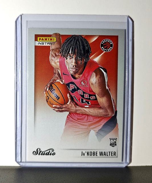Ja'Kobe Walter 2024-25 Panini NBA Studio #24 Rookie Card Toronto Raptors 1/275
