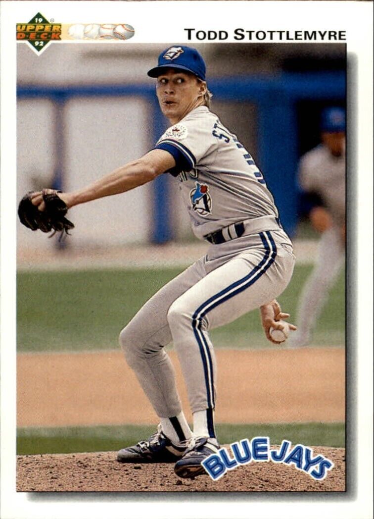 Todd Stottlemyre 1992 Upper Deck MLB #371 Baseball Card Toronto Blue Jays