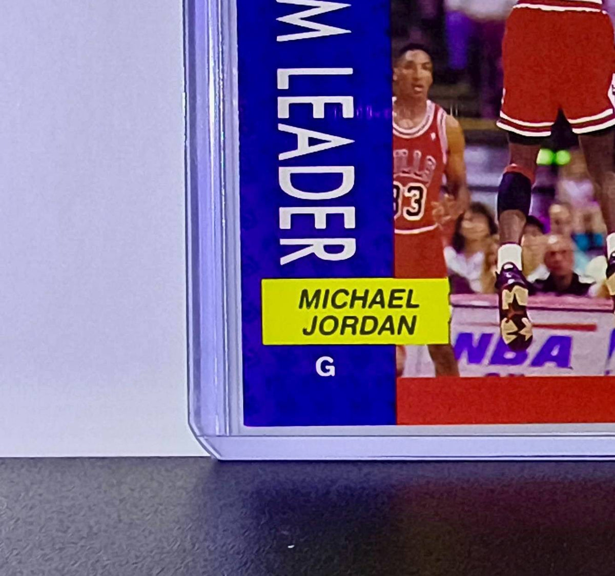 Michael Jordan 1991-92 Fleer Team Leader #375 Basketball Card Chicago Bulls