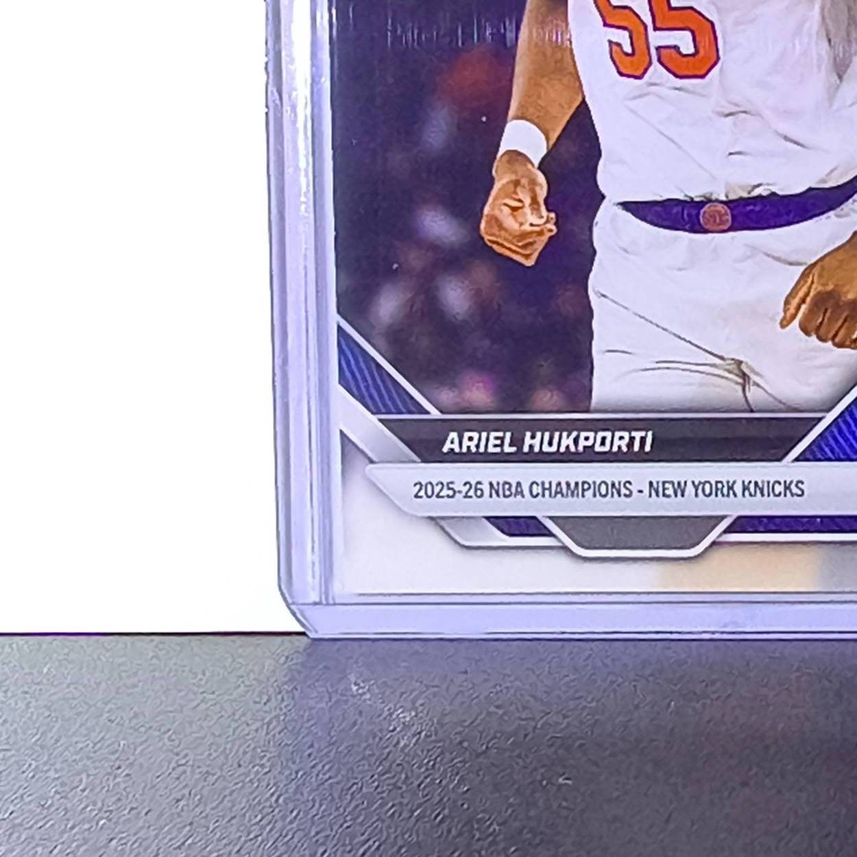Ariel Hukporti 2026 Topps Now NBA Champions #C13 Card New York Knicks