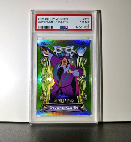 Governor Ratcliffe 2025 Topps Disney Wonder #179 Card Pocahontas PSA 8