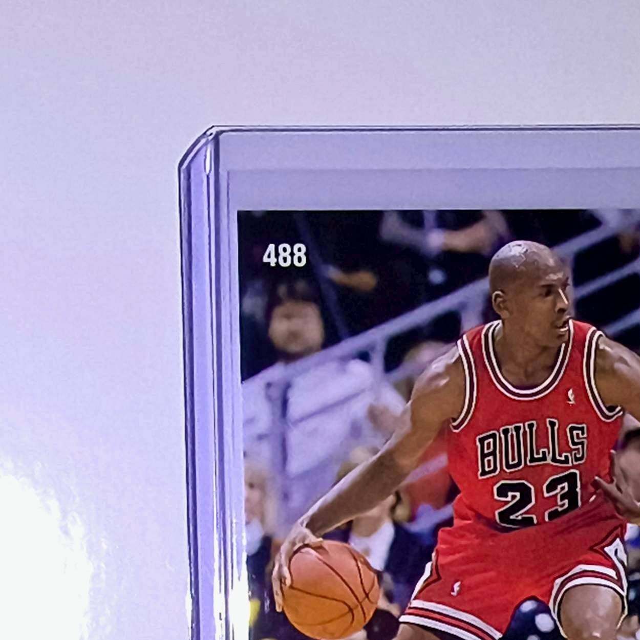 Michael Jordan 1992-93 Upper Deck Game Faces #488 Basketball Card Chicago Bulls