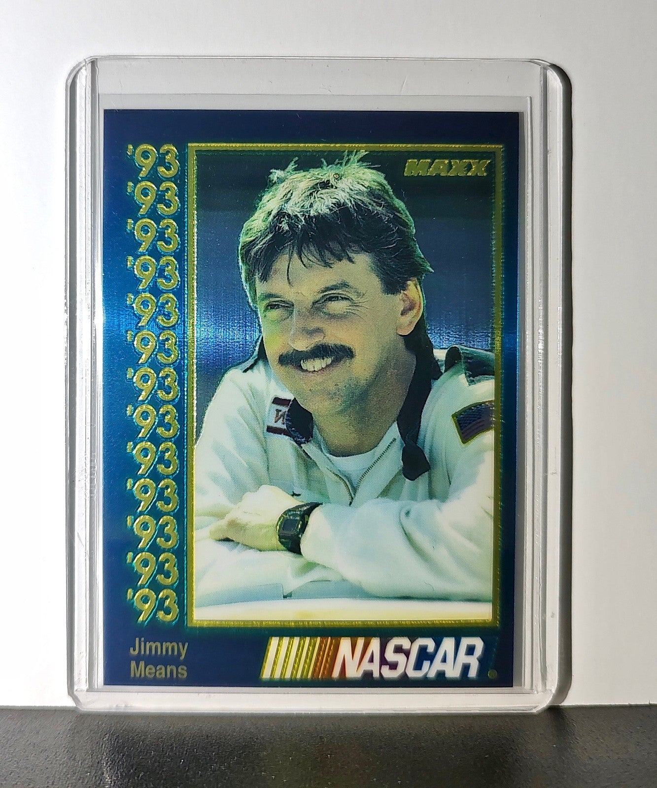 Jimmy Means 1993 Maxx Premier Plus Racing #52 NASCAR Card Jimmy Means Racing