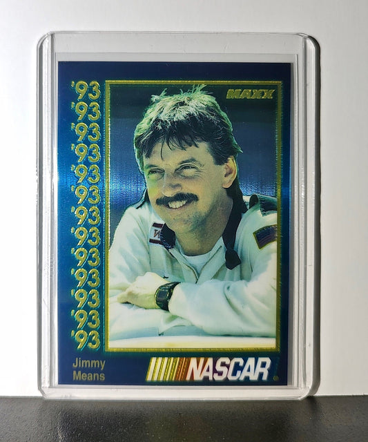 Jimmy Means 1993 Maxx Premier Plus Racing #52 NASCAR Card Jimmy Means Racing