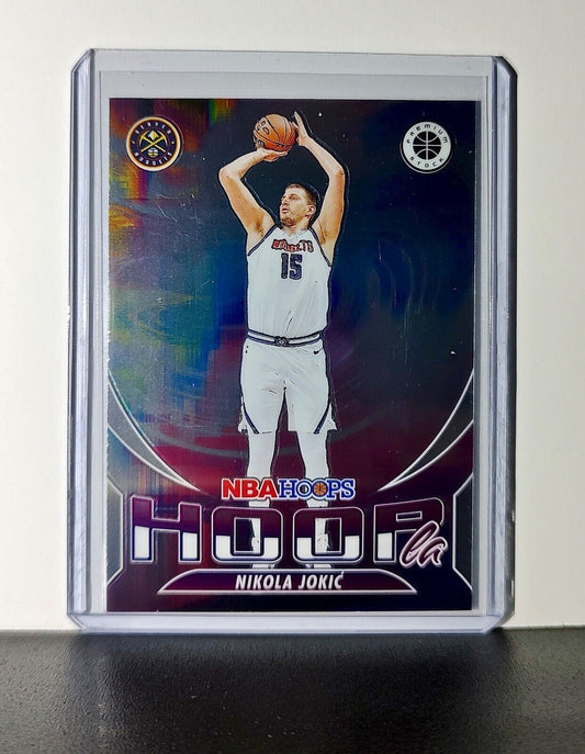 Nikola Jokic 2023-24 Panini Premium Stock NBA Hoops #6 Hoopla Card Nuggets