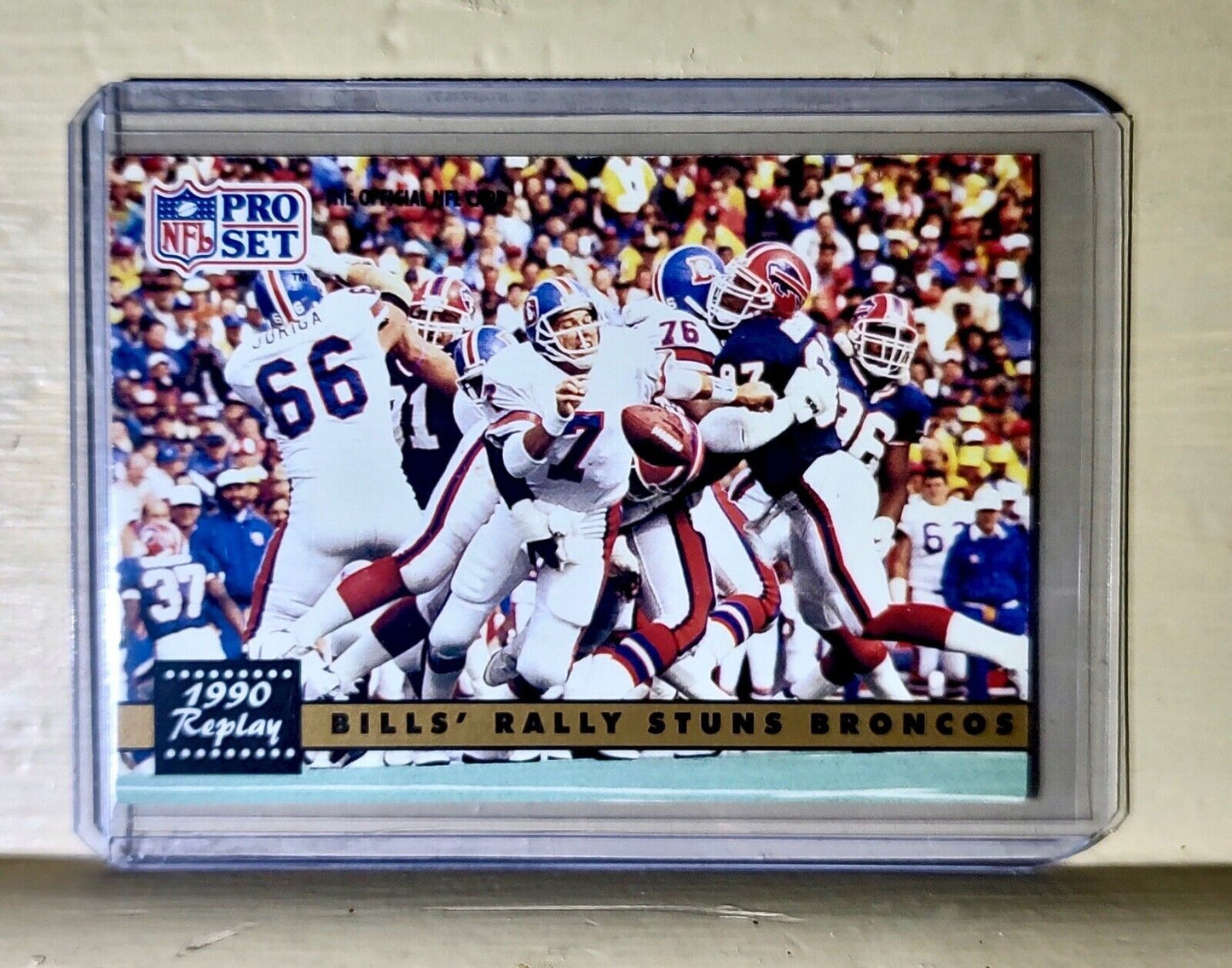 1991 NFL Pro Set Replay Bills Baseball Card #326