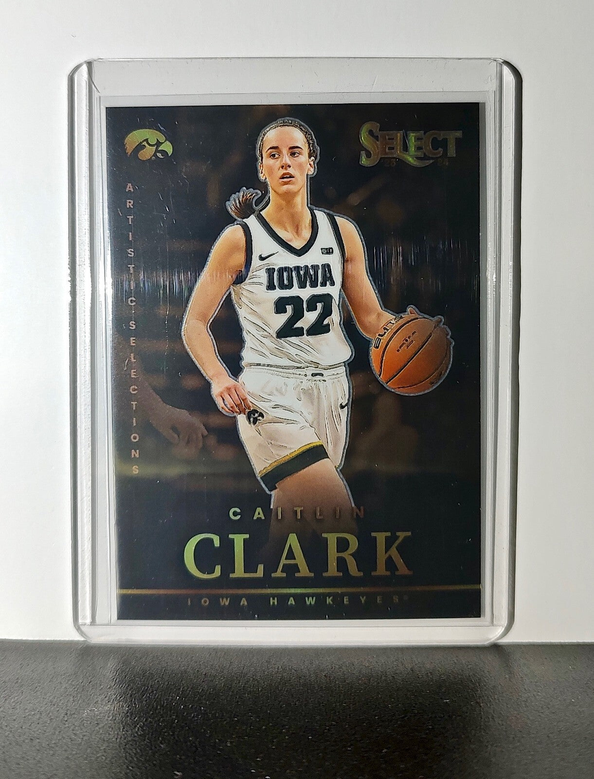 Caitlin Clark 2024 Panini Select Artistic Selections #AS2 Card Iowa Hawkeyes