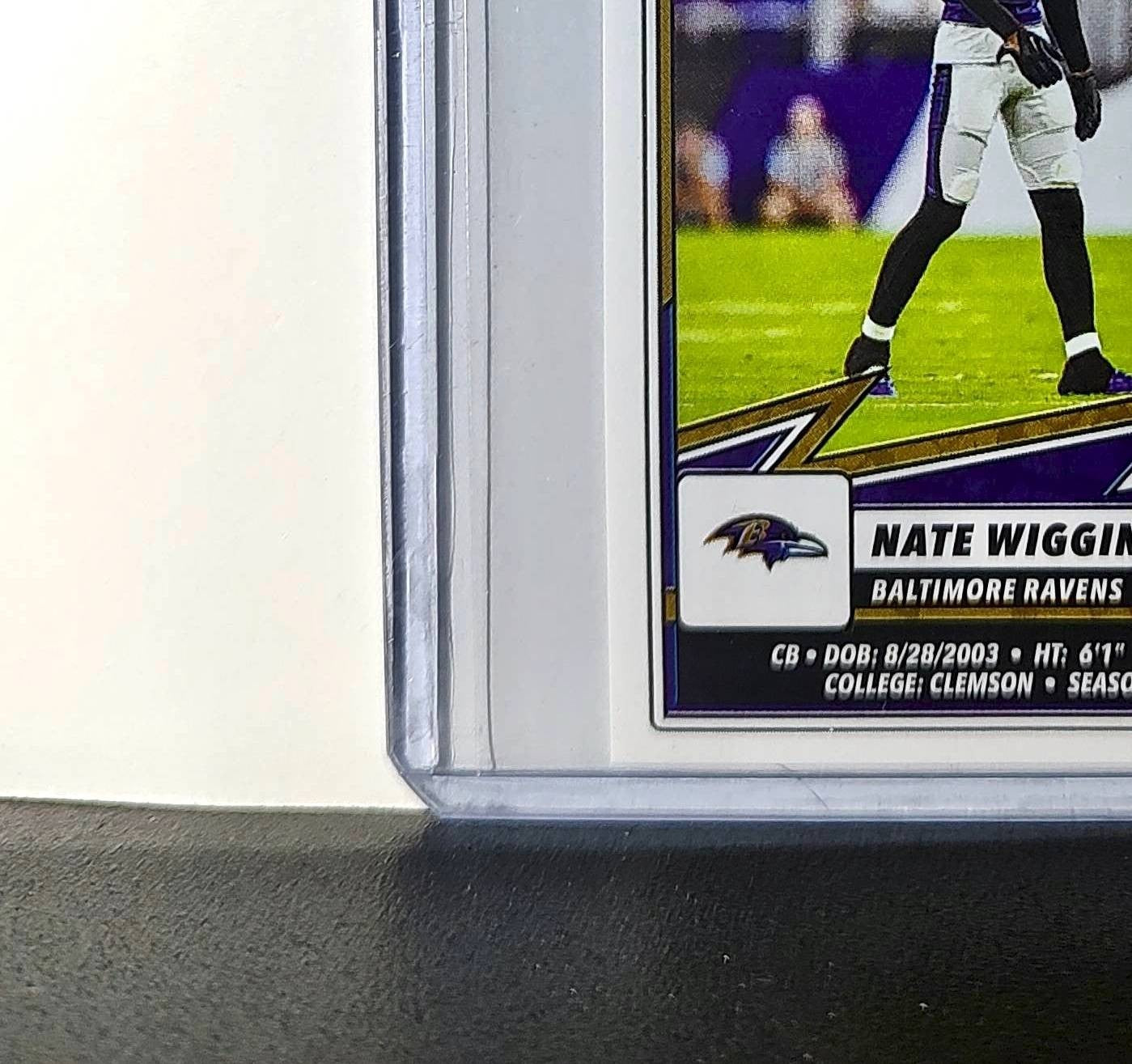 Nate Wiggins 2025 Panini NFL #115 Sticker Baltimore Ravens