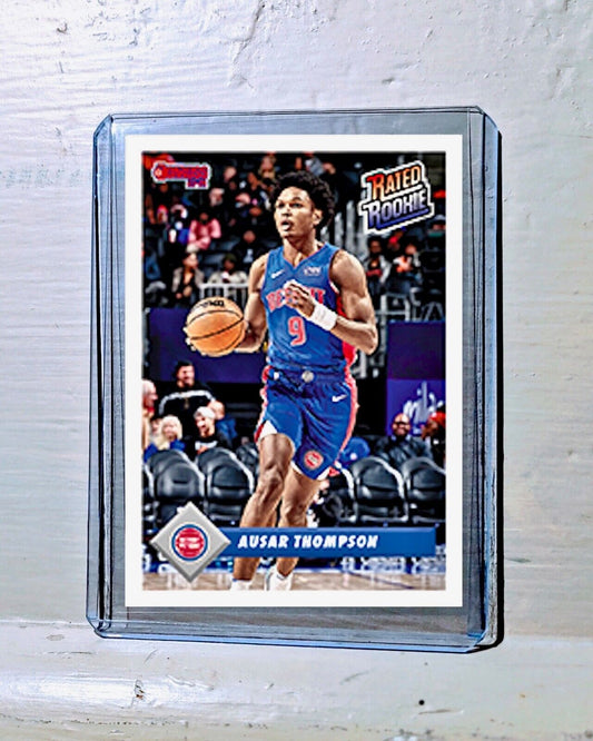 Ausar Thompson 2023-24 Panini NBA #7 Rated Rookie Retro Card Pistons 1/715