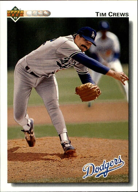 Tim Crews 1992 Upper Deck MLB #687 Baseball Card Los Angeles Dodgers