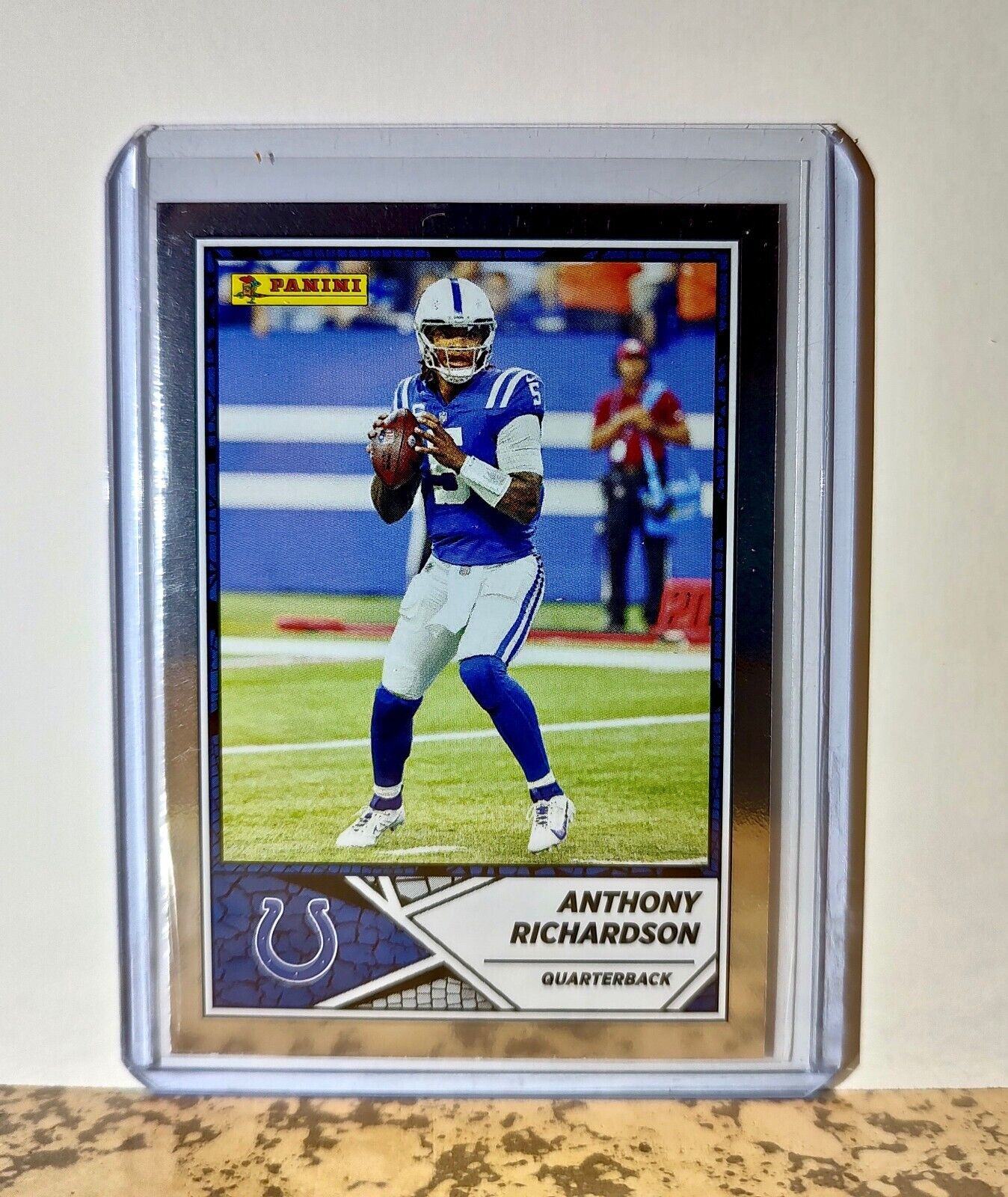 Anthony Richardson 2024 Panini NFL #28 Silver Foil Sticker Card Colts