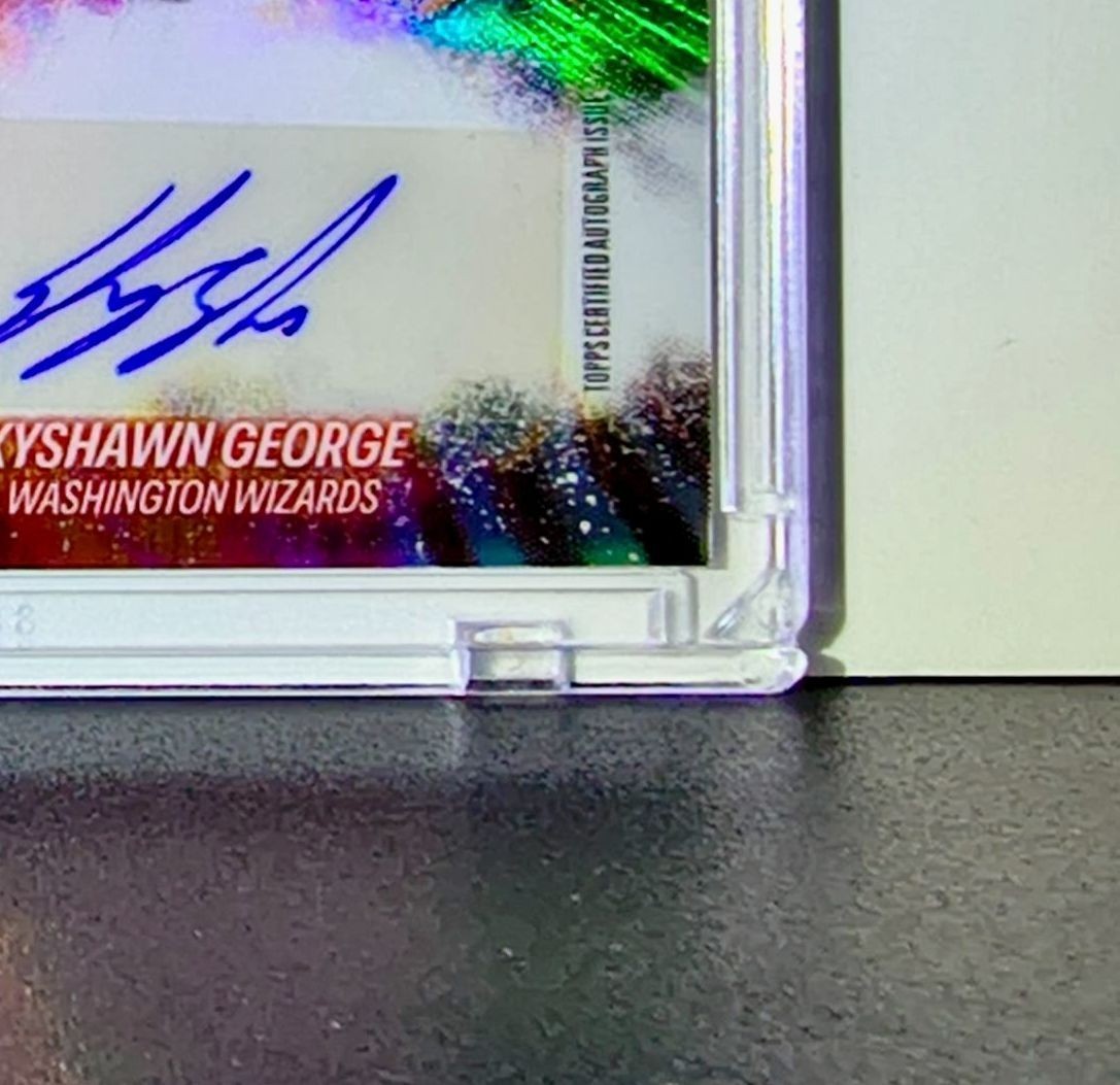 Kyshawn George 2025-26 NBA Topps Chrome Update #HM-KG Havoc Marks Refractor Auto