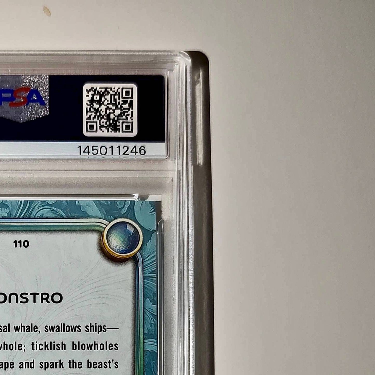 Monstro 2025 Topps Disney Wonder #110 Diamond Card Pinocchio PSA 8