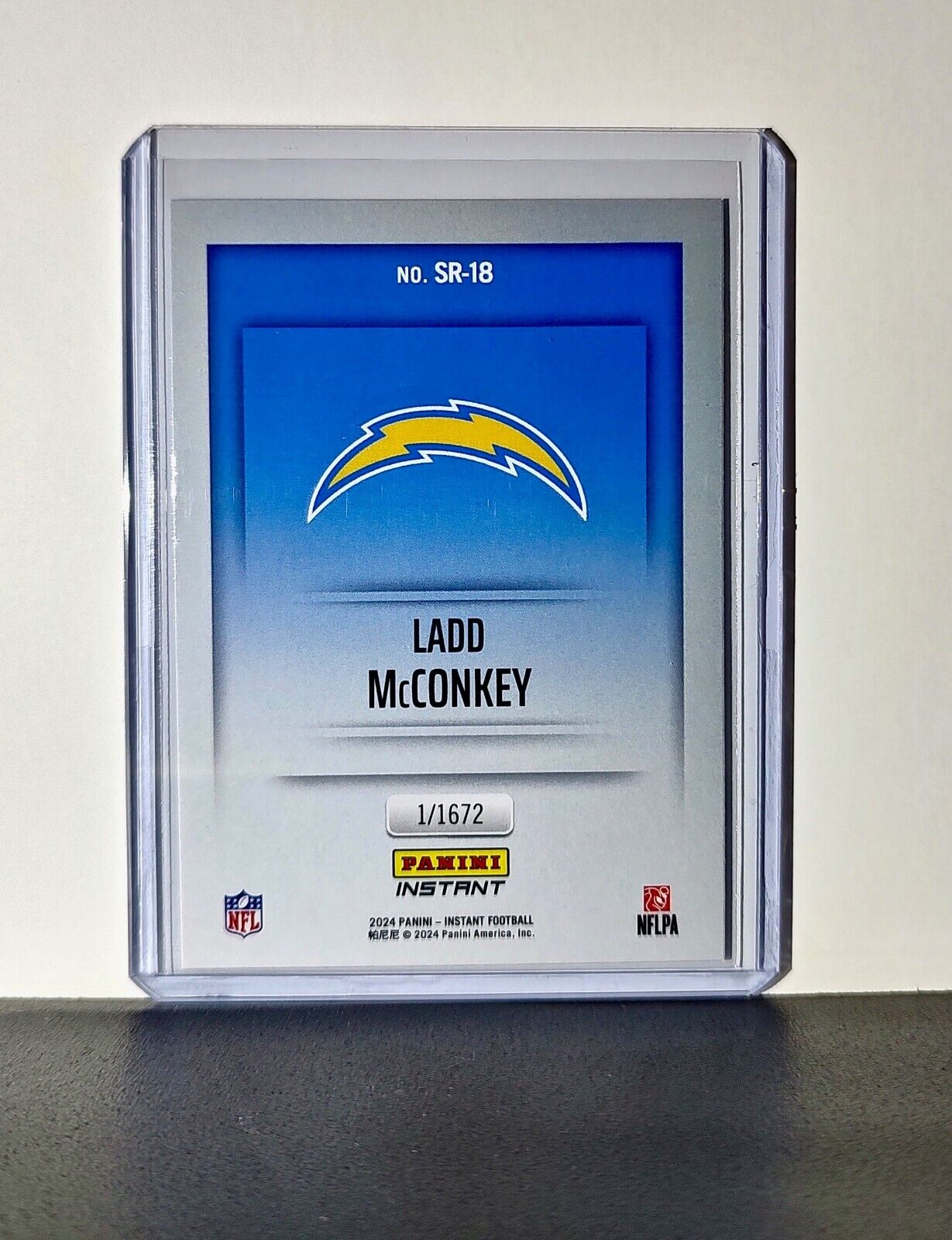 Ladd McConkey 2024 Panini NFL #18 Studio Rookies Card LA Chargers 1/1672