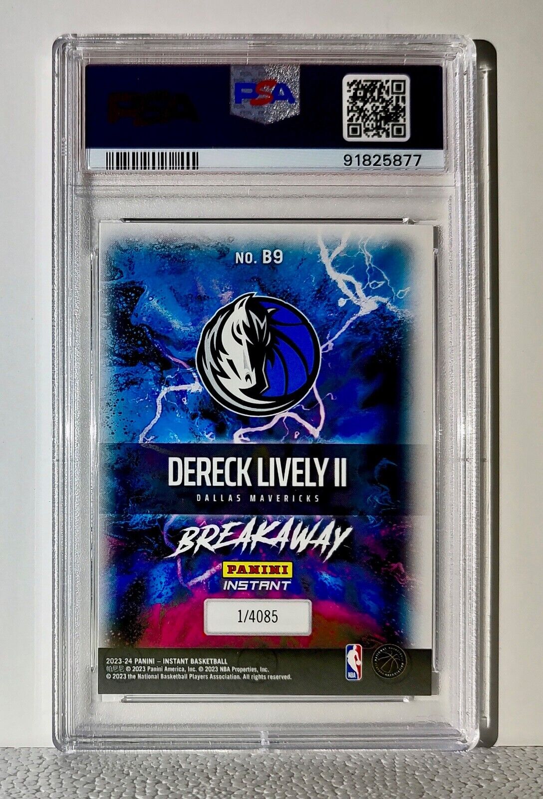 Dereck Lively II 2023-24 Panini NBA Breakaway 9 Rookie Card 1 of 4085 PSA 10 Gem