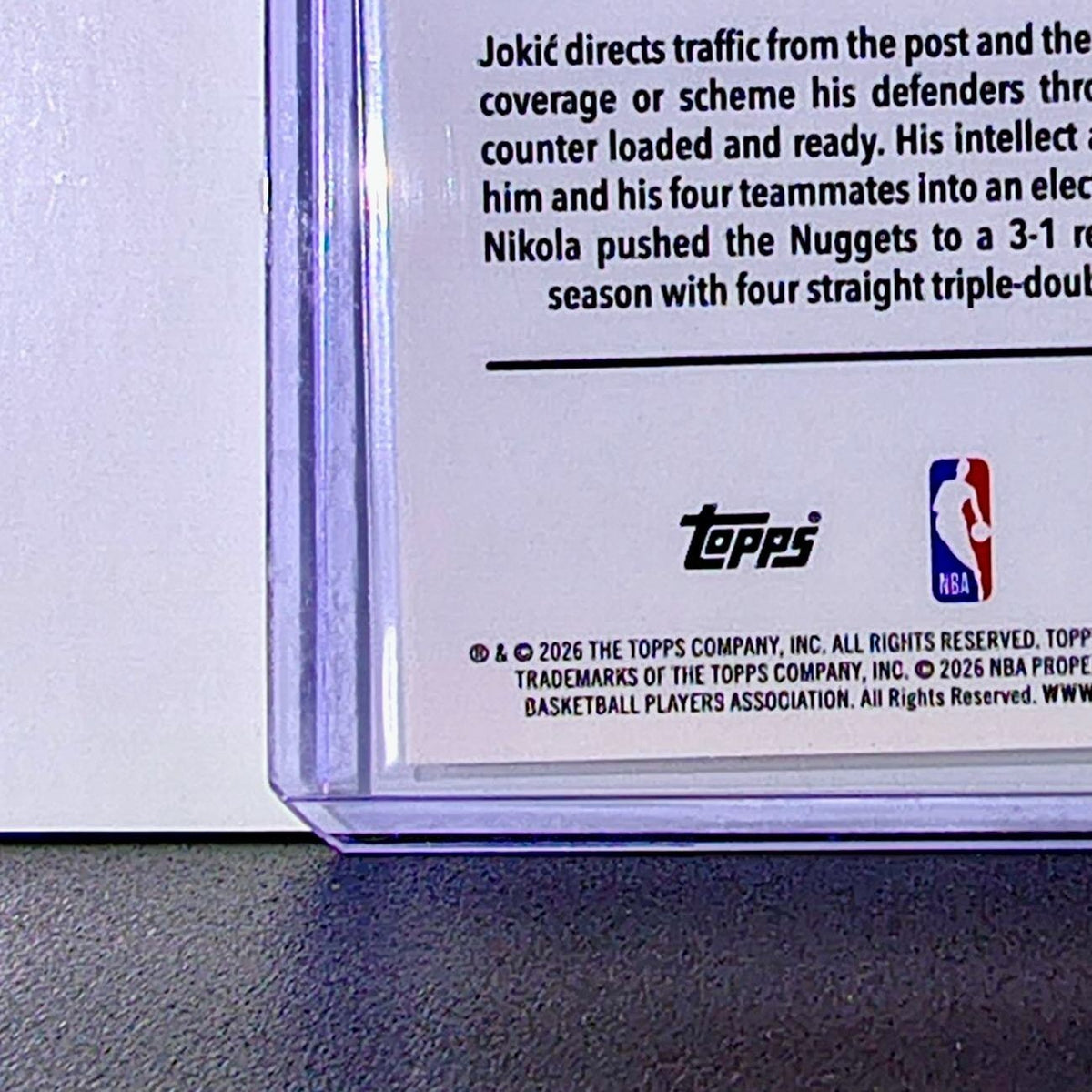 Nikola Jokić 2025-26 NBA Topps Chrome Update #12 Basketball Card Denver Nuggets