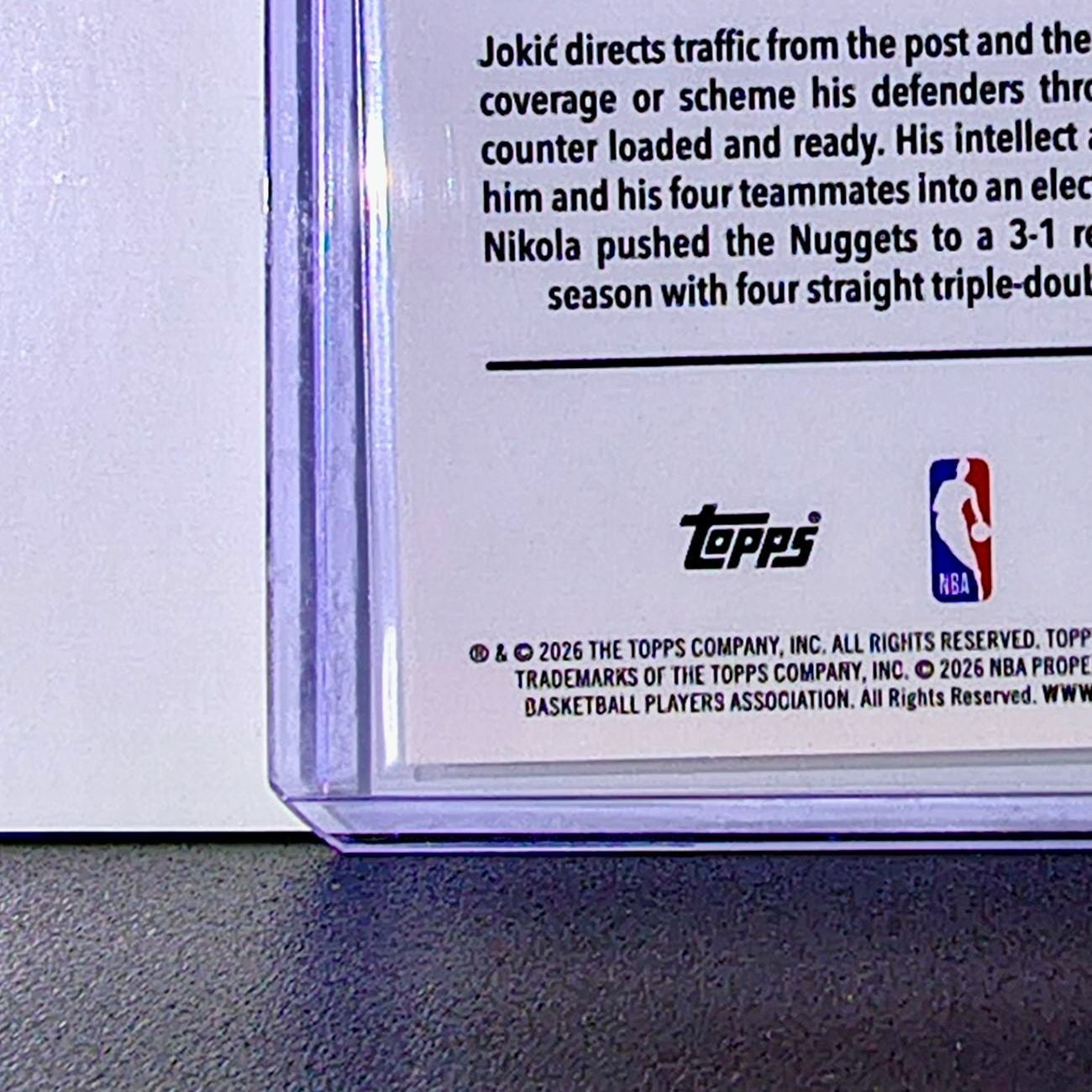 Nikola Jokić 2025-26 NBA Topps Chrome Update #12 Basketball Card Denver Nuggets