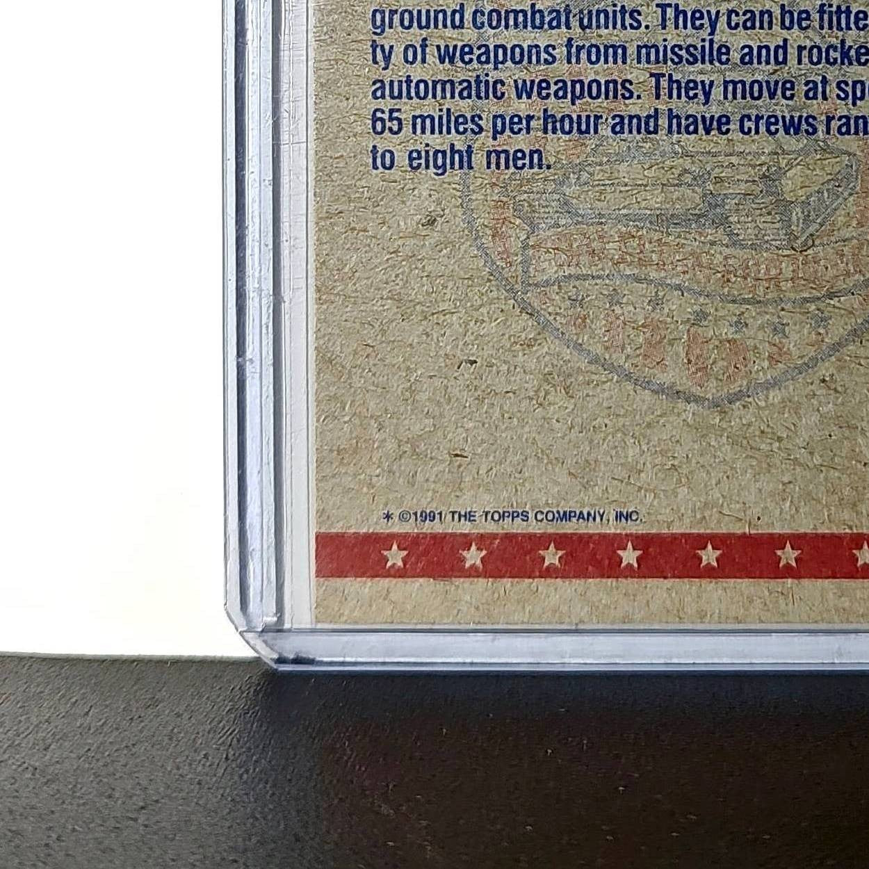 Lining Up the Tanks 1991 Topps Desert Storm #41 Card