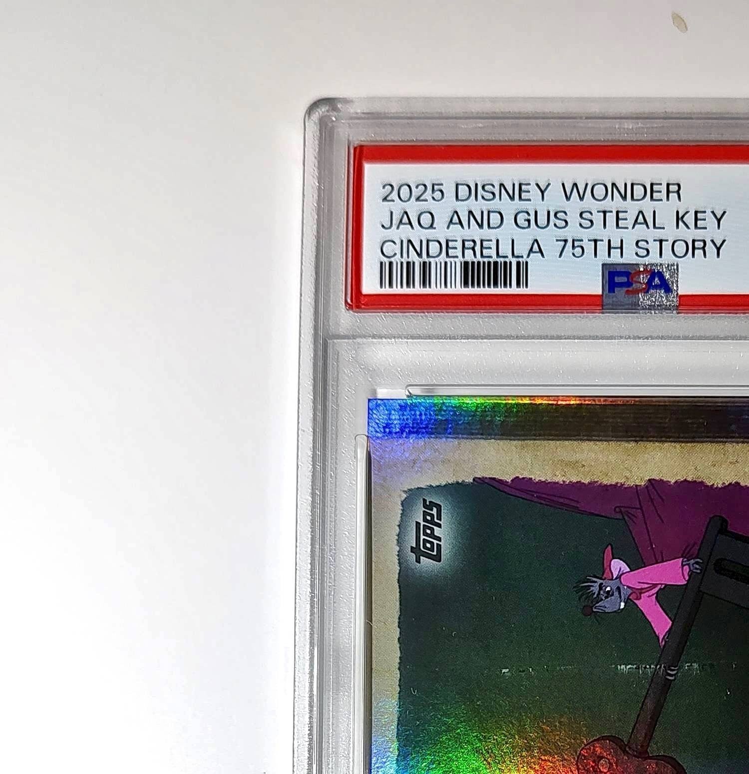 Jaq and Gus steal the key to free Cinderella 2025 Topps Disney #C75-21 PSA 9