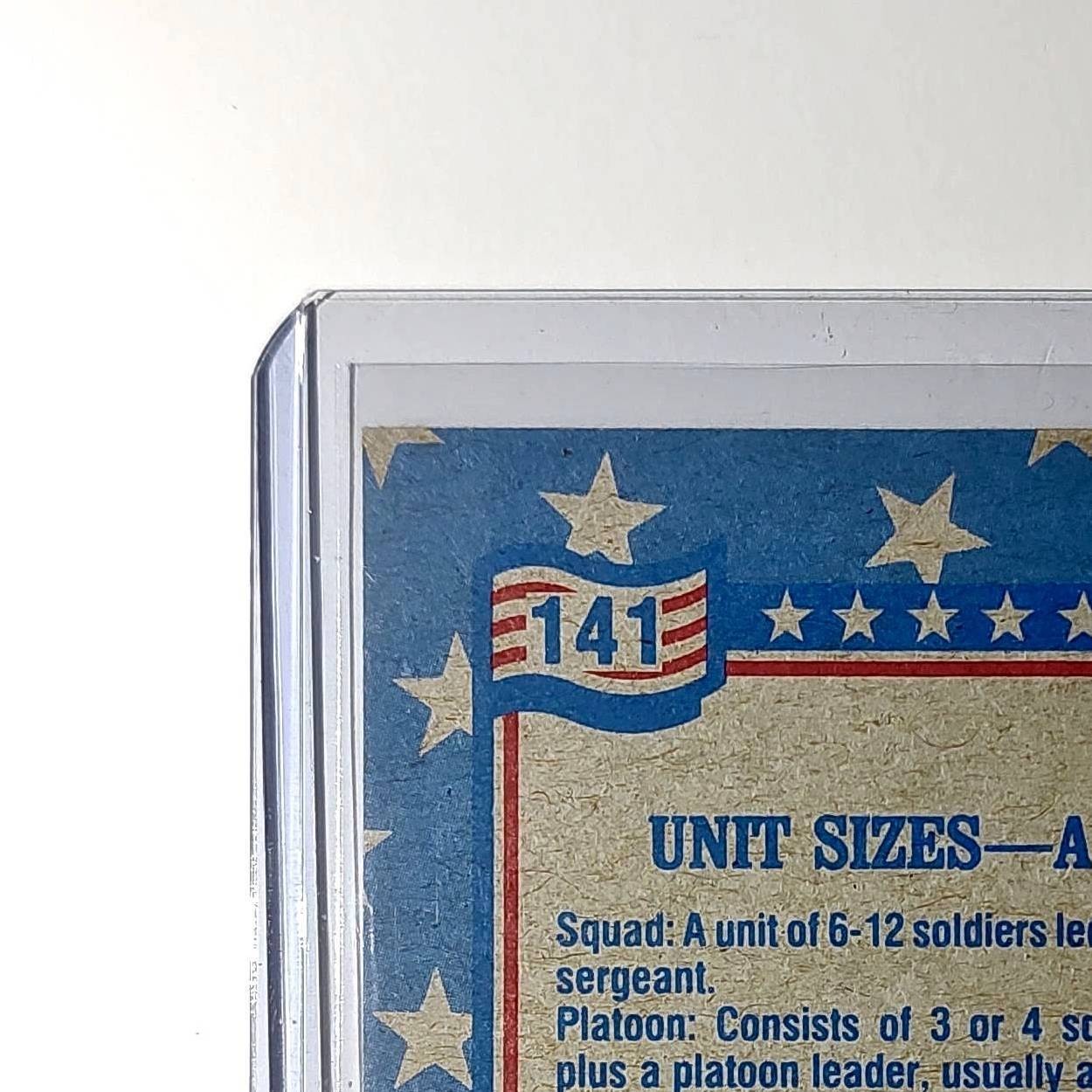 Unit Sizes – A 1991 Topps Desert Storm #141 Card