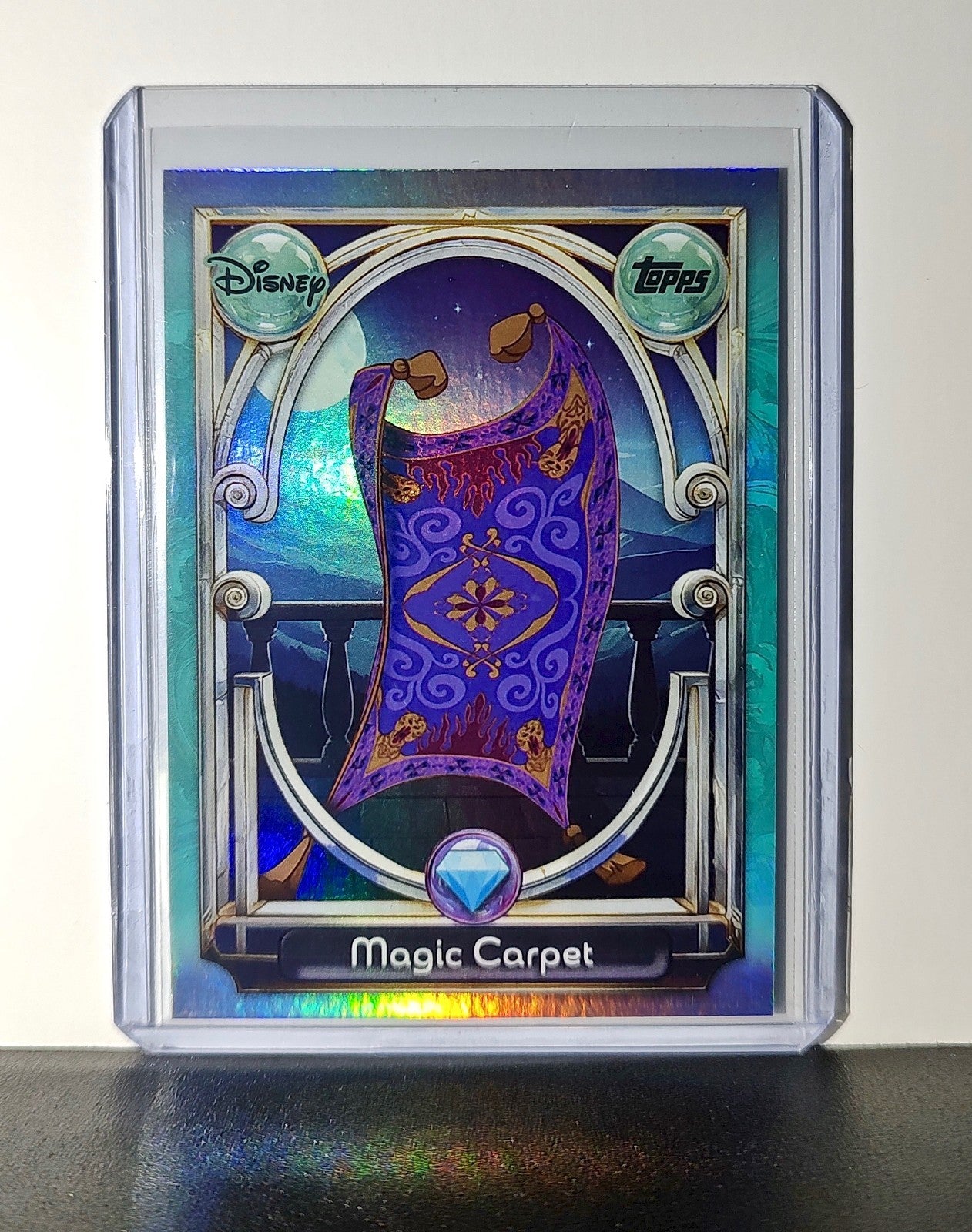 Magic Carpet 2025 Topps Disney Wonder #131 Diamond Card Aladdin
