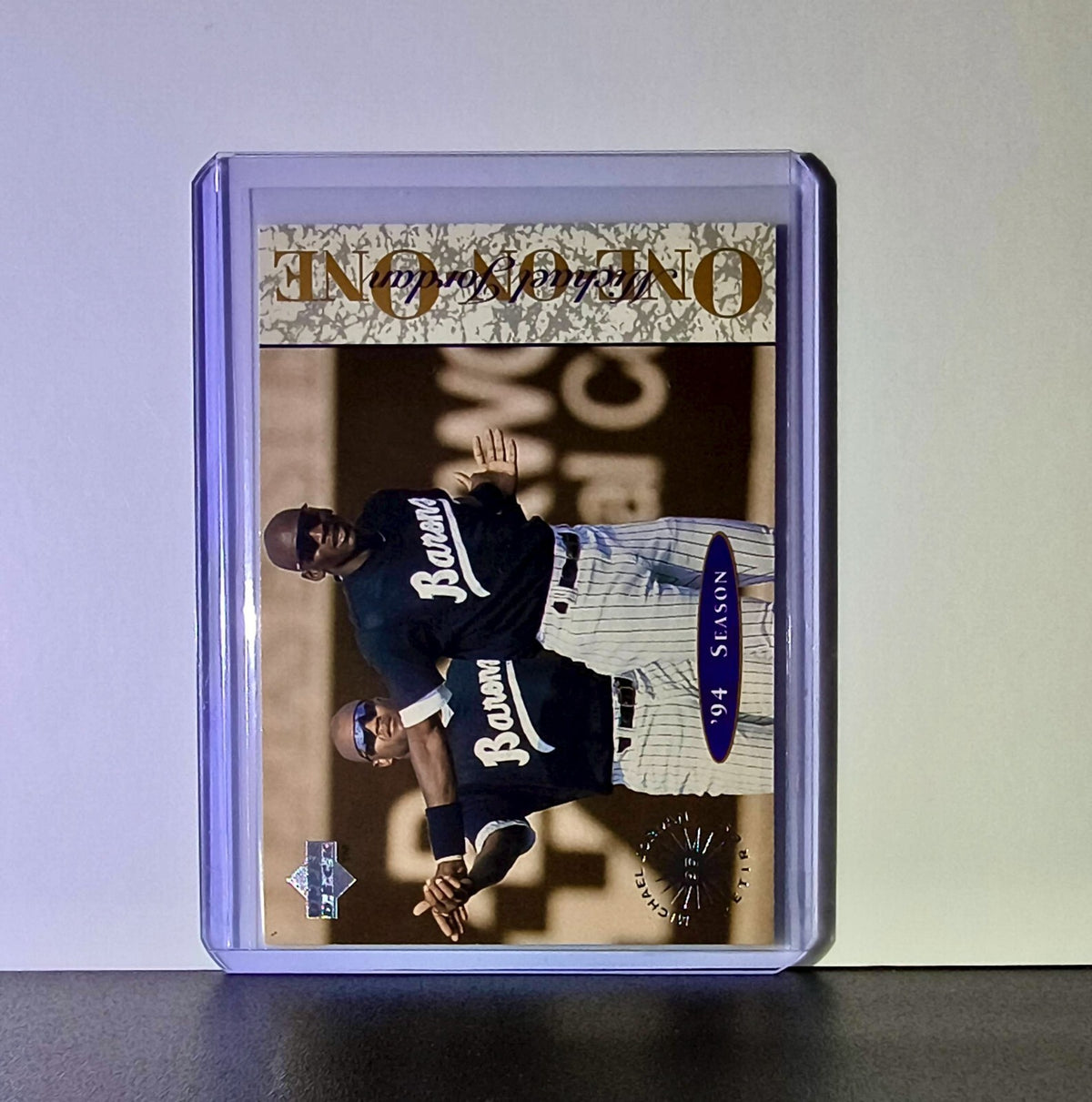 Michael Jordan 1995 Upper Deck Minors One on One #7 Card Chicago Bulls