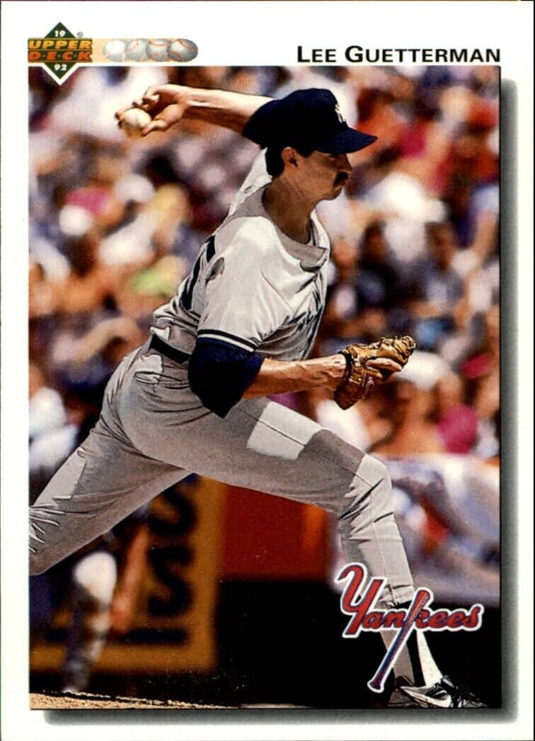 Lee Guetterman 1992 Upper Deck MLB #610 Baseball Card New York Yankees