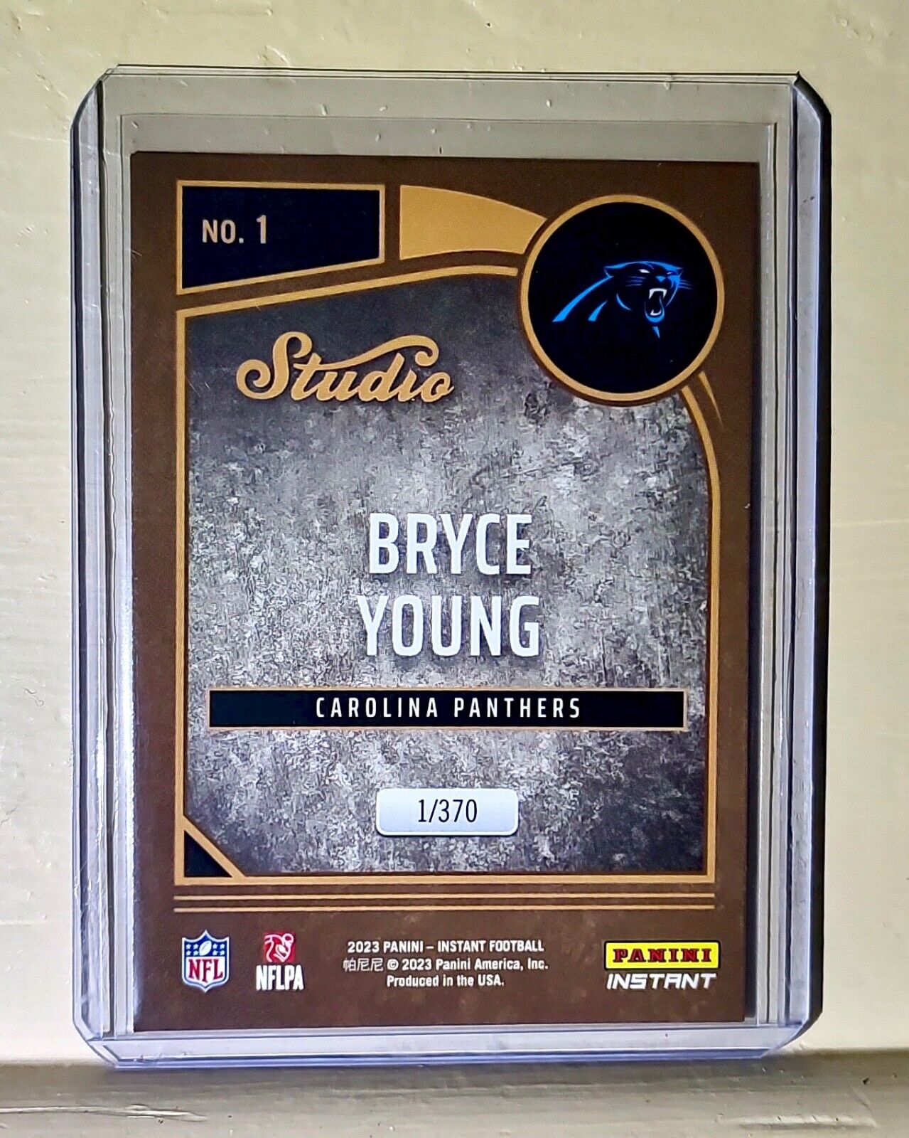 Bryce Young 2023 Panini NFL Studio Rookies #1 Rookie Card 1/370