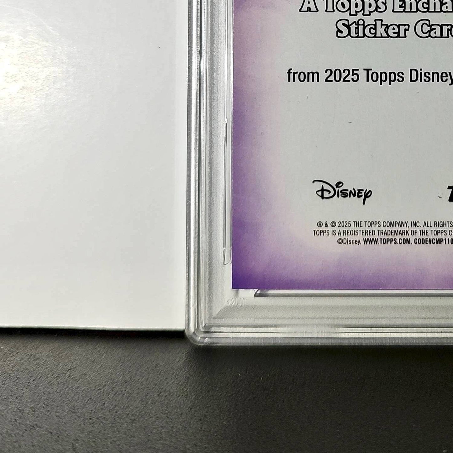 Jasmine 2025 Topps Disney #ES-15 Enchanted Sticker Card Aladdin PSA 7