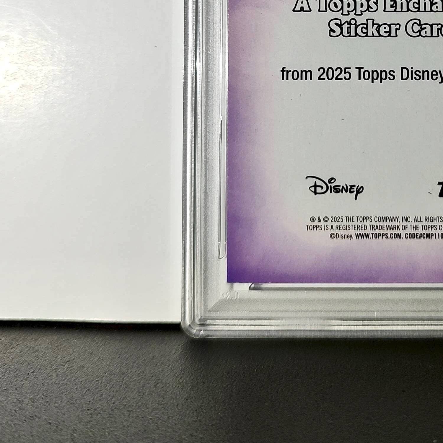 Jasmine 2025 Topps Disney #ES-15 Enchanted Sticker Card Aladdin PSA 7