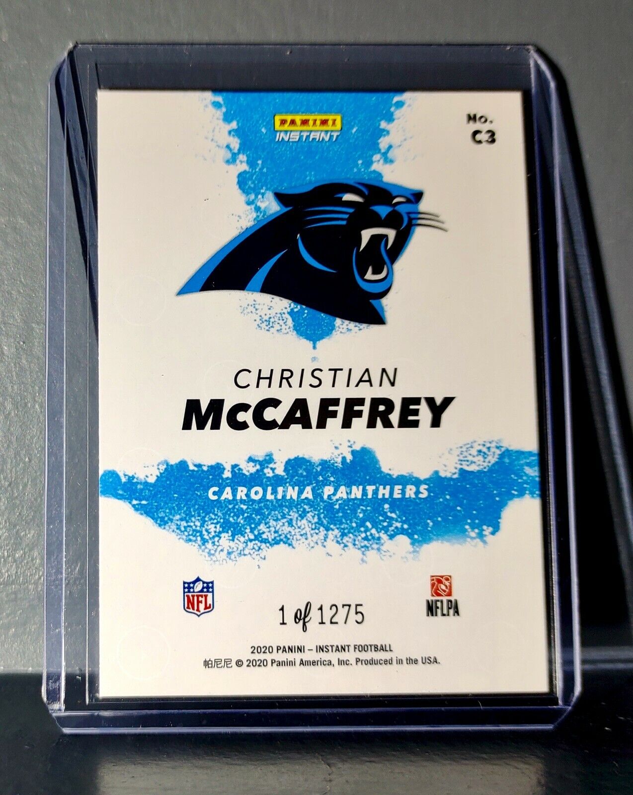 Christian McCaffrey 2020 Panini NFL Instant My City #3 Football Card 1 of 1275