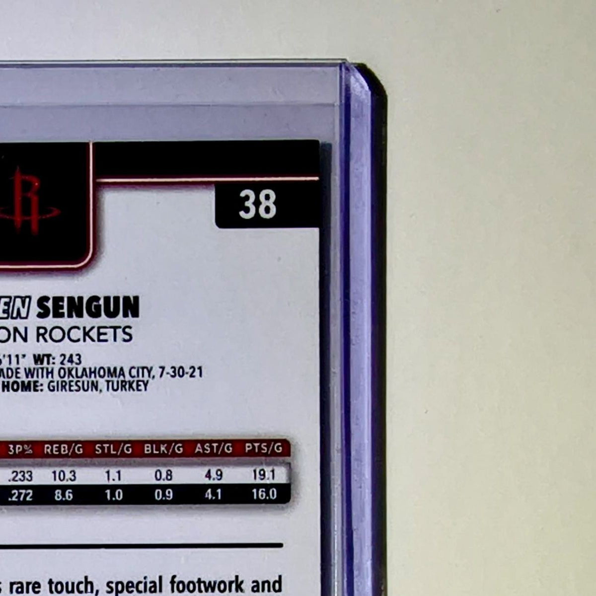 Alperen Sengun 2025-26 NBA Topps Chrome Update X-Fractor #38 Card Rockets