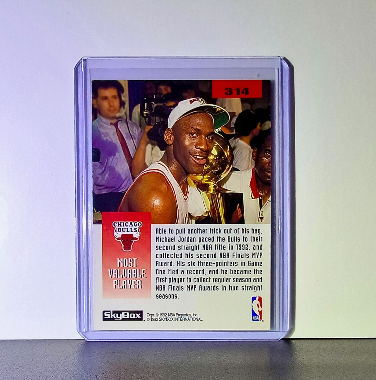Michael Jordan 1992-93 Skybox The 1992 NBA Finals #314 Card Chicago Bulls