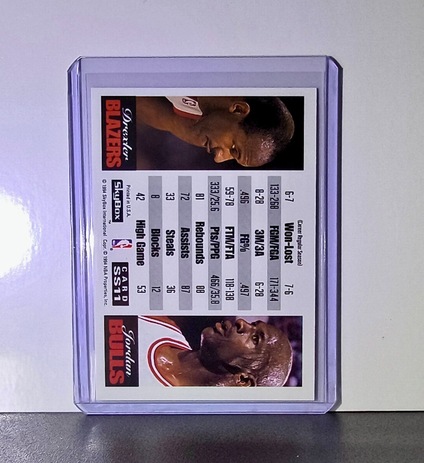 Michael Jordan 1993-94 Skybox Showdown Series Basketball Card Chicago Bulls