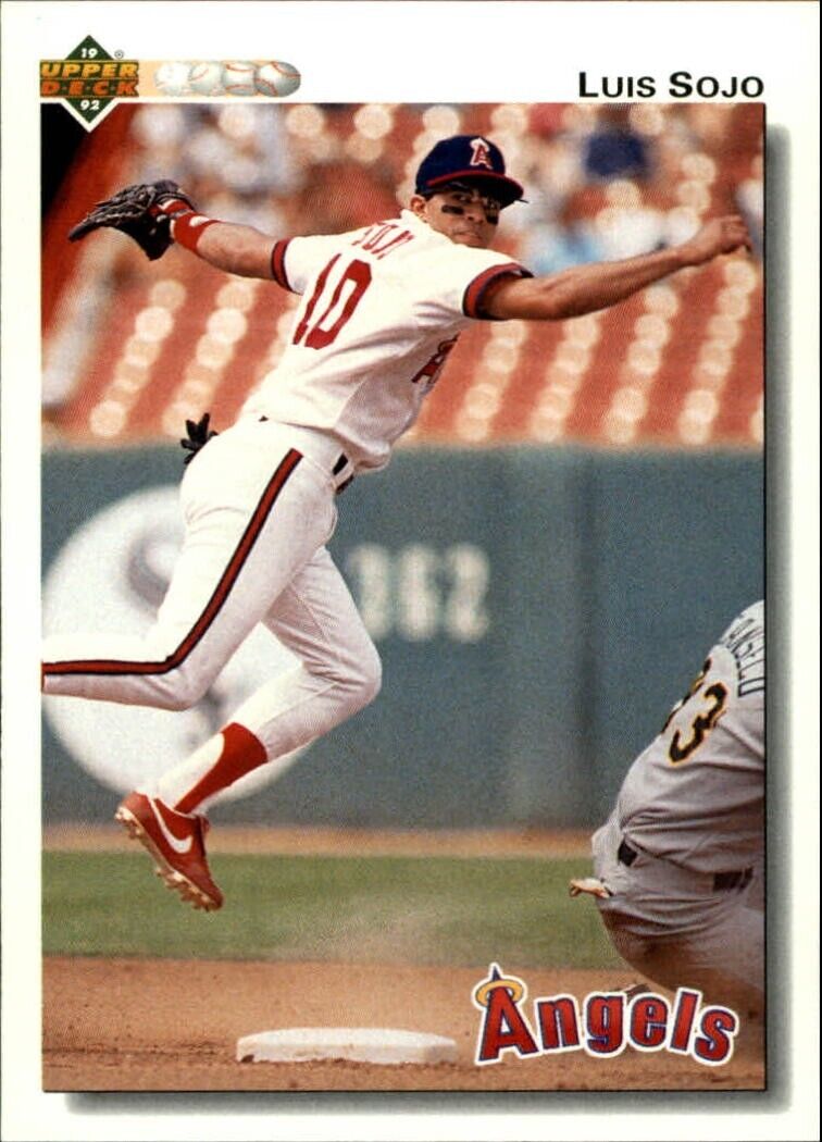 Luis Sojo 1992 Upper Deck MLB #149 Baseball Card California Angels